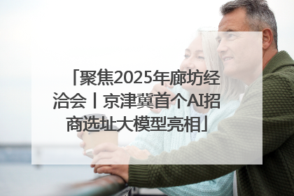 聚焦2025年廊坊经洽会丨京津冀首个AI招商选址大模型亮相